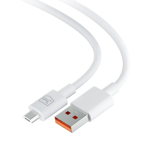 Cablu 3mk Hyper, USB-A to Micro-USB, 5V, 2.4A, 1.2m, Negru