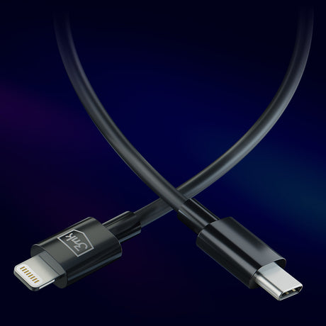 Cablu 3mk Hyper, USB-C to Lightning, 20W, 5A, 1.2m, Negru