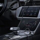Incarcator Yesido Hidden Car (Y68), Dual-Port USB-A + Type-C, PD30W, Aluminum Alloy, Fast Charging, Negru