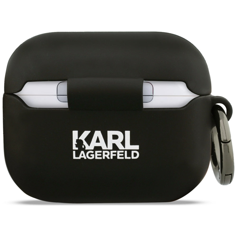 Casti Karl Lagerfeld Silicone Choupette Head 3D (KLAP3RUNCHK), Apple AirPods Pro 3, Negru