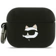 Casti Karl Lagerfeld Silicone Choupette Head 3D (KLAP3RUNCHK), Apple AirPods Pro 3, Negru