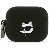 Casti Karl Lagerfeld Silicone Choupette Head 3D (KLAP3RUNCHK), Apple AirPods Pro 3, Negru