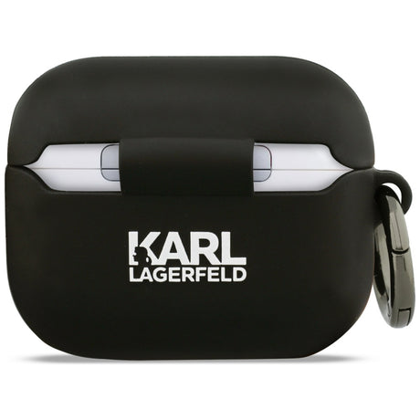 Casti Karl Lagerfeld Silicone Karl&Choupette Head 3D (KLAP3RUNKC), Apple AirPods Pro 3, Negru