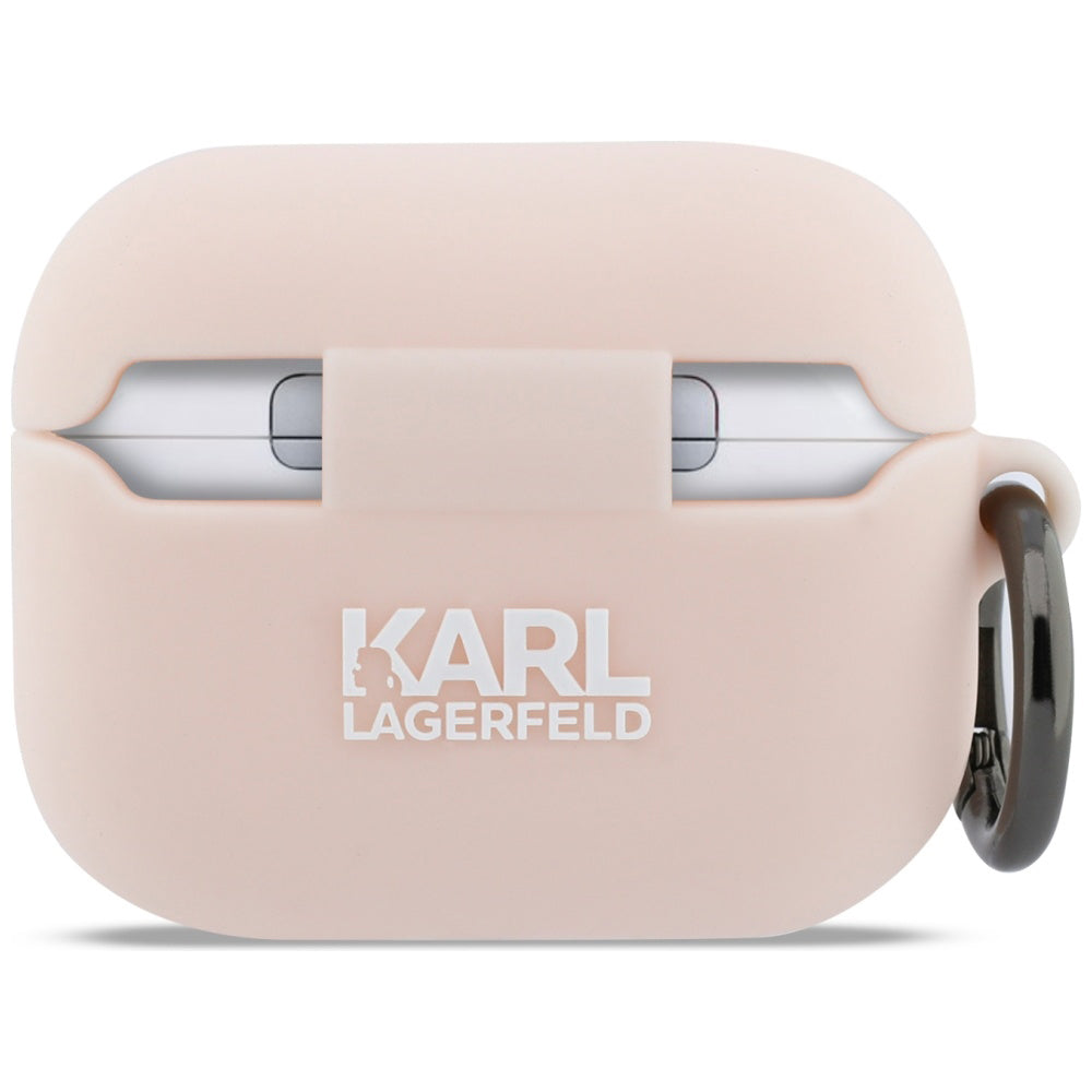 Casti Karl Lagerfeld Silicone Chaupette Head 3D (KLAP3RUNCHP), Apple AirPods Pro 3, Roz