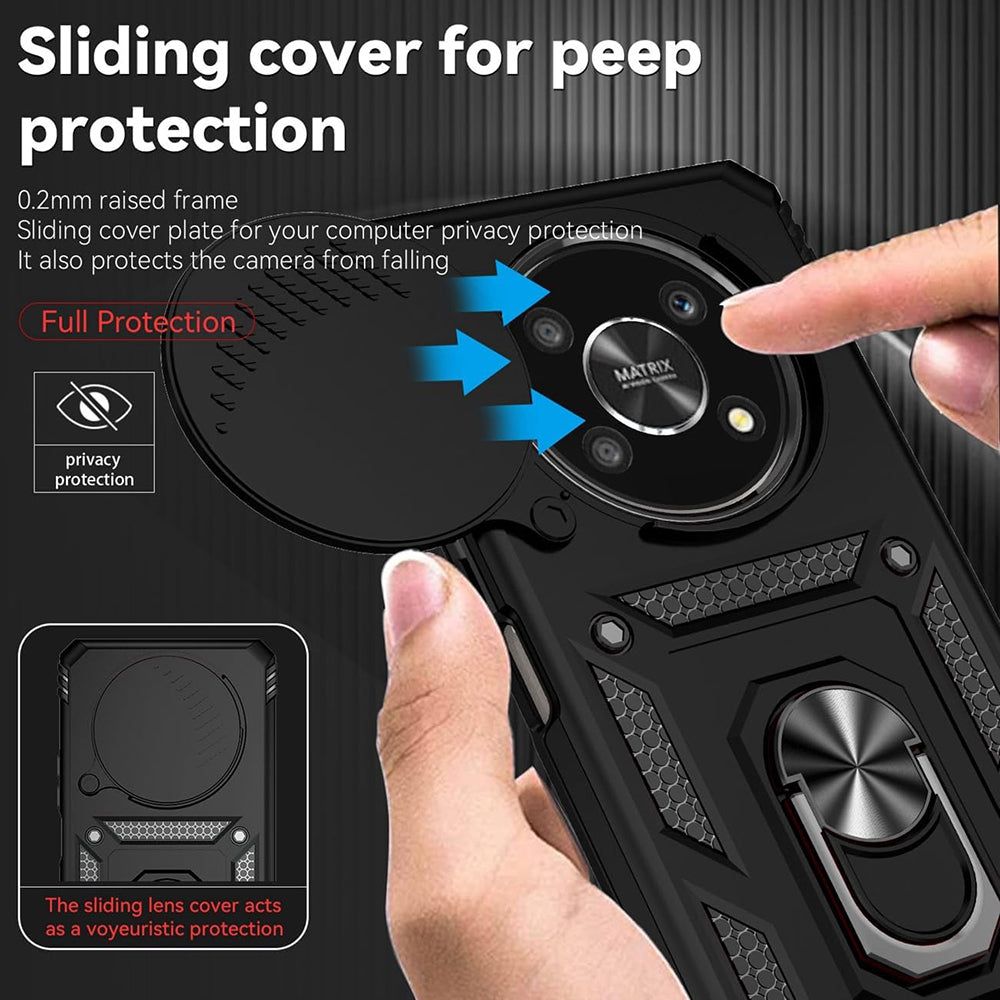 Husa de protectie Techsuit CamShield Series compatibil cu Honor Magic8 Lite, Roz Auriu