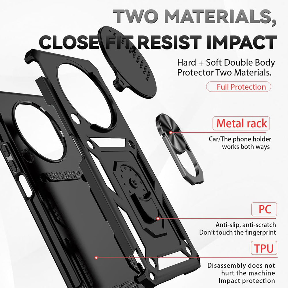 Husa de protectie Techsuit CamShield Series compatibil cu Honor Magic8 Lite, Albastru