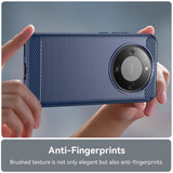 Husa de protectie Techsuit Carbon Silicone compatibil cu Honor Magic8 Lite, Albastru