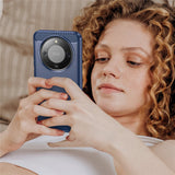 Husa de protectie Techsuit Carbon Silicone compatibil cu Honor Magic8 Lite, Albastru