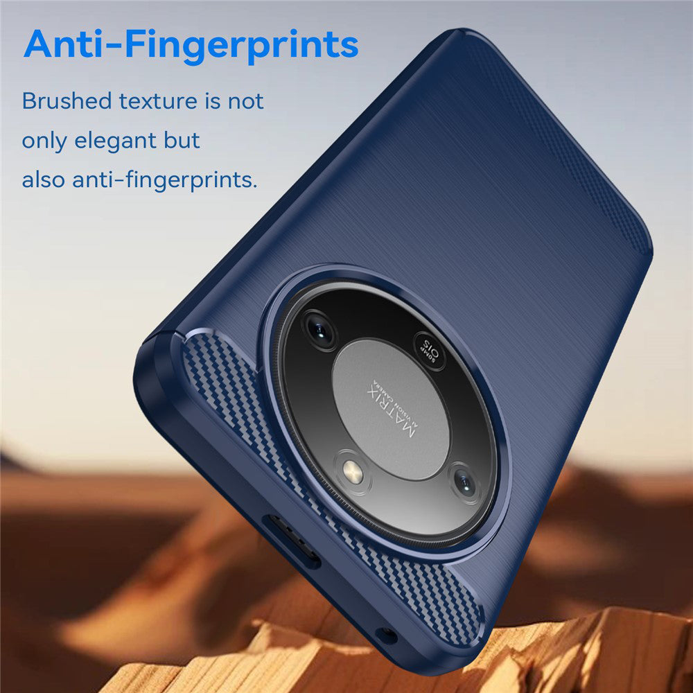 Husa de protectie Techsuit Carbon Silicone compatibil cu Honor Magic8 Lite, Albastru
