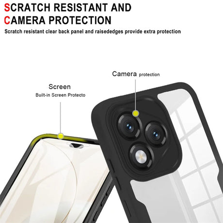 Folie de protectie Techsuit ColorVerse 360 Series + compatibil cu Honor X5c Plus, Roz
