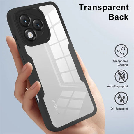 Folie de protectie Techsuit ColorVerse 360 Series + compatibil cu Honor X5c Plus, Negru