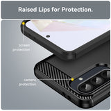 Husa de protectie Techsuit Carbon Silicone compatibil cu Samsung Galaxy A37 5G / A36 5G / A56 5G, Negru