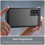 Husa de protectie Techsuit Carbon Silicone compatibil cu Samsung Galaxy A37 5G / A36 5G / A56 5G, Negru