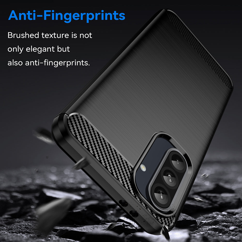 Husa de protectie Techsuit Carbon Silicone compatibil cu Samsung Galaxy A37 5G / A36 5G / A56 5G, Negru