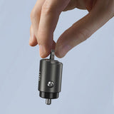Incarcator Lito Car (IN-C03), 1x USB, 1x Type-C, 30W, Fast Charging, Ultra-Mini & Sleek Design, Universal, Gunmetal