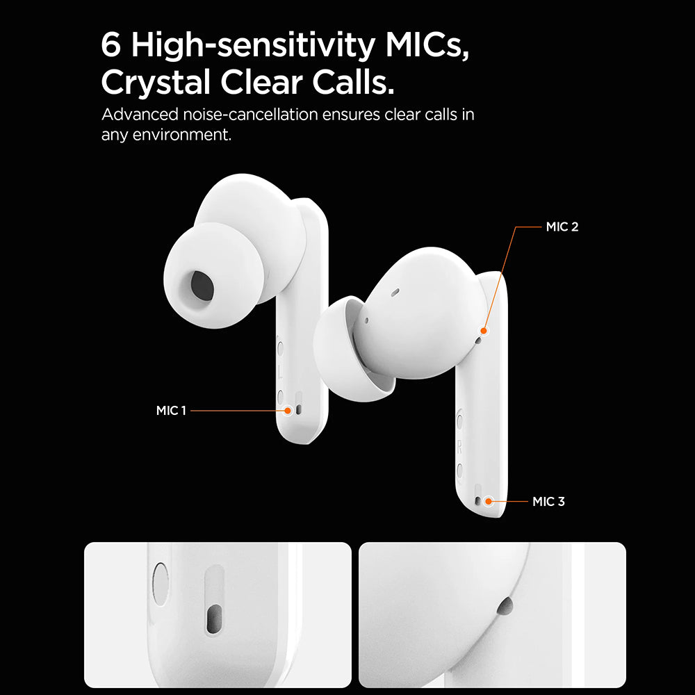 Casti Spigen SA2402 (ASD07888), Bluetooth 5.3, ANC, Negru
