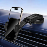 Suport Lito (LT-W11), for Dashboard/Windshield, Magnetic, One-Click Locking, 360°, Low-Profile Design, Negru