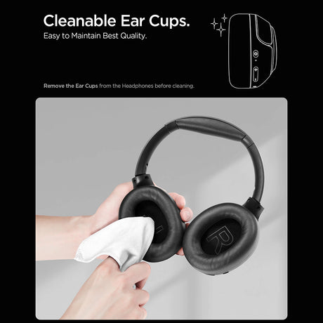 Căști Spigen SA2403 (ASD09691) negre, Bluetooth 5.4, ANC