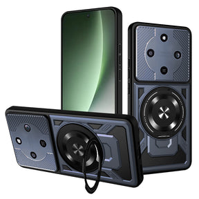 Husa de protectie Techsuit RuggedCam compatibil cu Honor Magic8 Lite, Albastru