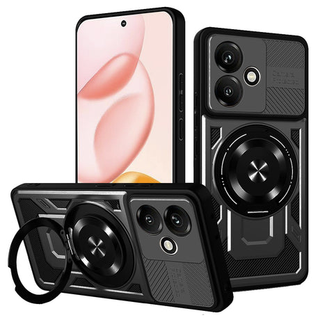 Husa de protectie Techsuit RuggedCam compatibil cu Honor 400, Negru