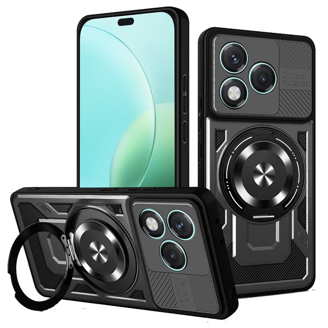 Husa de protectie Techsuit RuggedCam compatibil cu Honor 400 Lite, Negru