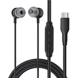 Casti Acefast Wired Earphones (L8), Type-C, In-ear Design, with Microphone, Control Remote, Flexible, Silicone, 1.2m, Negru
