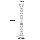 Curea smartwatch Techsuit Watchband (W010) compatibil cu Google Pixel Watch 4 45mm, Argintiu