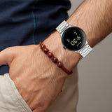 Curea smartwatch Techsuit Watchband (W010) compatibil cu Google Pixel Watch 4 45mm, Argintiu