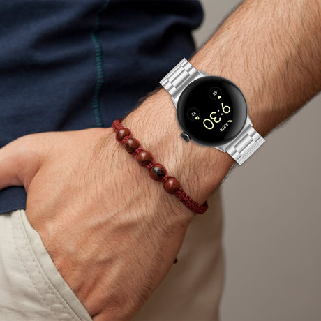 Curea smartwatch Techsuit Watchband (W010) compatibil cu Google Pixel Watch 4 45mm, Argintiu
