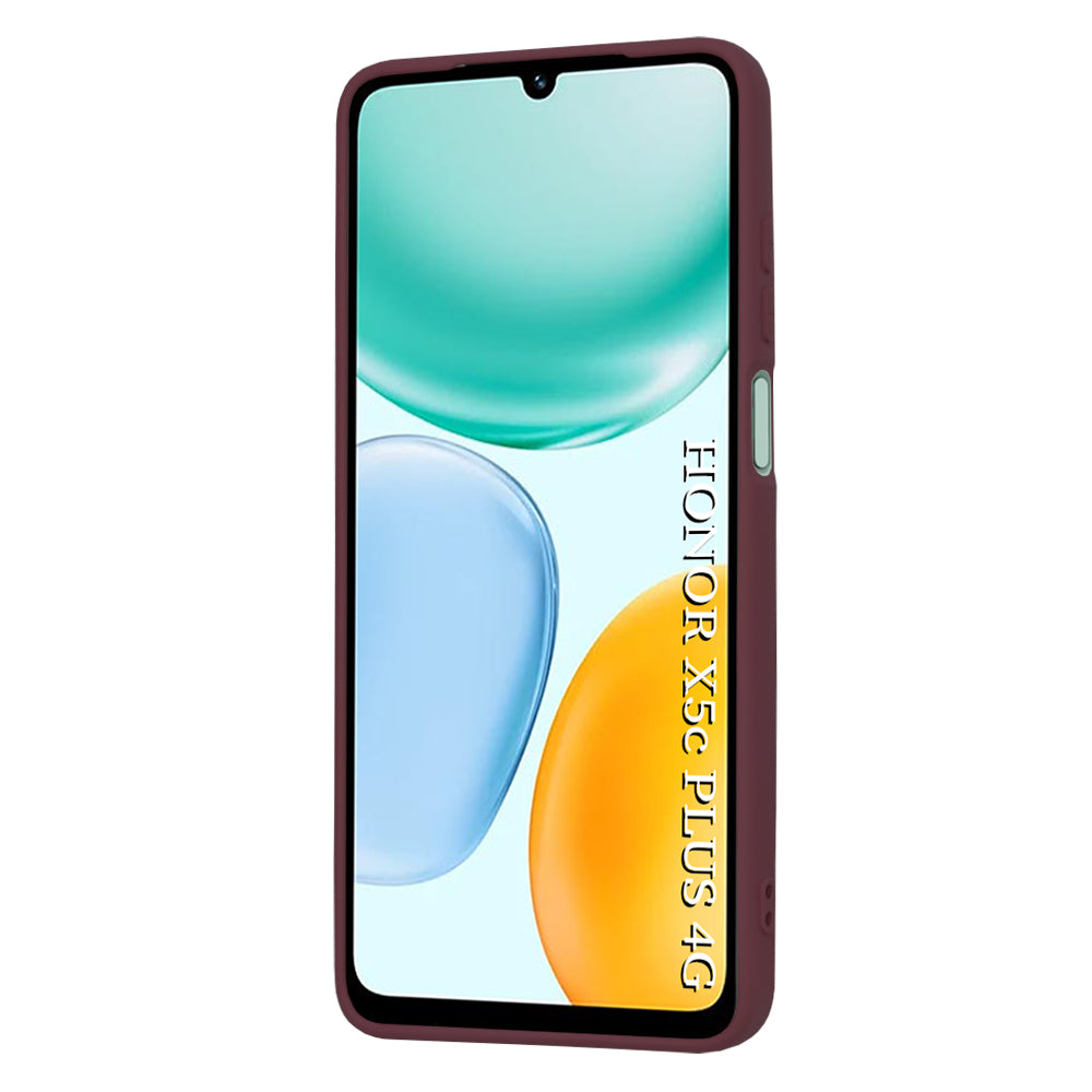 Husa de protectie Techsuit SoftFlex compatibil cu Honor X5c Plus, Plum Red