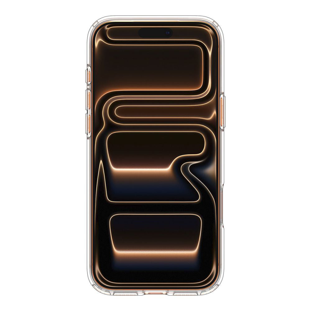 Husa de protectie Spigen Ultra Hybrid MagSafe (ACS11112) compatibil cu iPhone 17 Pro, Transparent / Orange