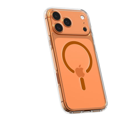 Husa de protectie Spigen Ultra Hybrid MagSafe (ACS11109) compatibil cu iPhone 17 Pro Max, Transparent / Orange