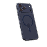 Husa de protectie Spigen Ultra Hybrid MagSafe (ACS11111) compatibil cu iPhone 17 Pro, Transparent / Deep Blue