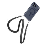 Husa de protectie Spigen Ultra Hybrid MagSafe (ACS11111) compatibil cu iPhone 17 Pro, Transparent / Deep Blue
