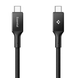 Cablu Spigen Essential EB10010CC (ACA09459), Fast Charging, Type-C to Type-C, 100W, 5Gbps, E-Marker Chip, 1m, Negru