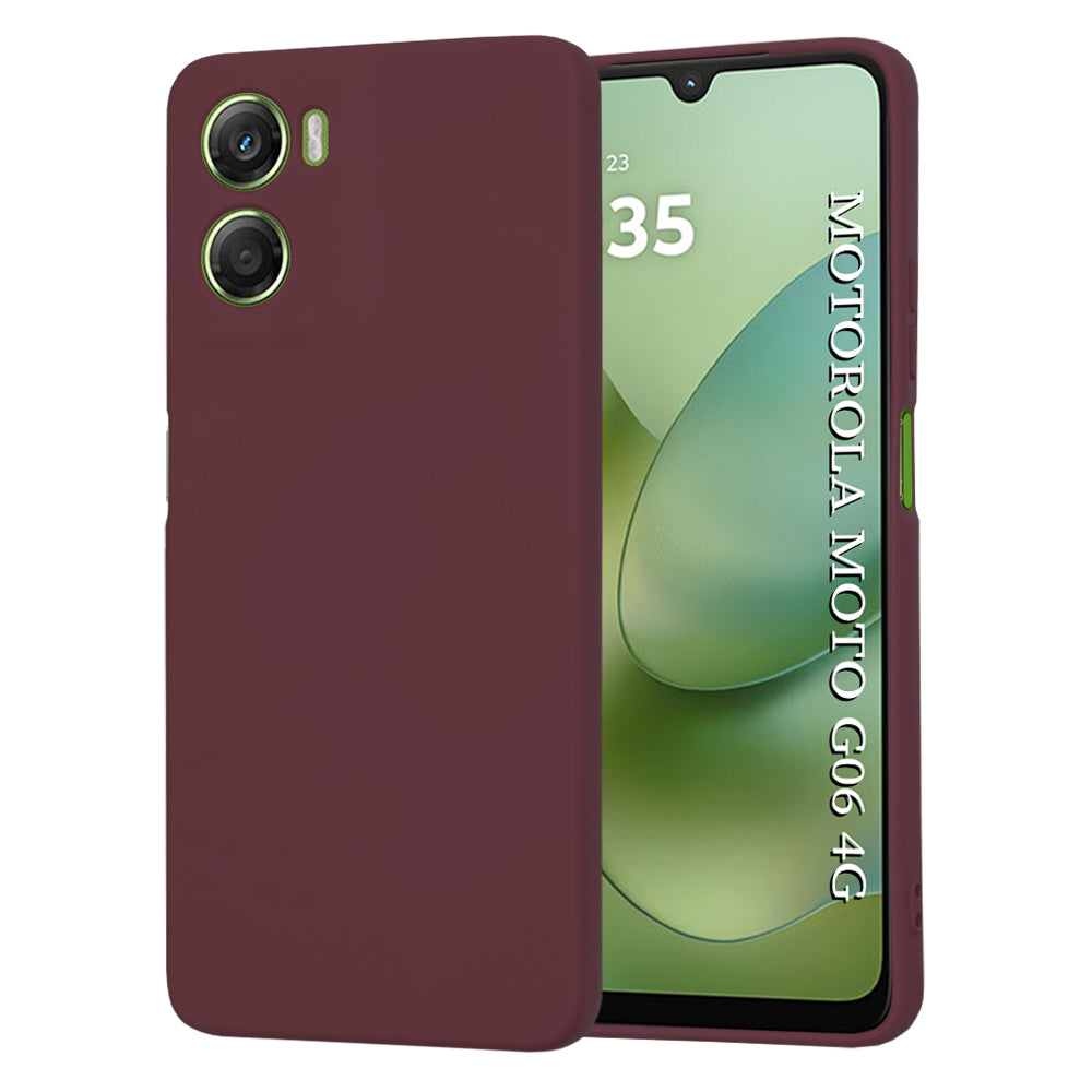 Husa de protectie Techsuit SoftFlex compatibil cu Motorola Moto G06, Plum Red