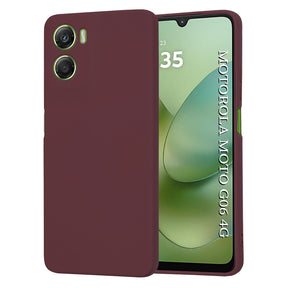 Husa de protectie Techsuit SoftFlex compatibil cu Motorola Moto G06, Plum Red