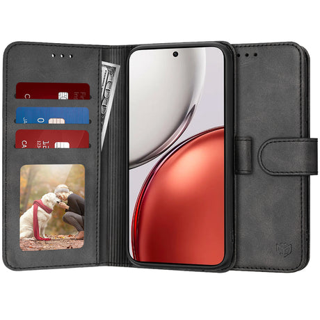 Husa de protectie Techsuit Diary Book compatibil cu Honor Magic8 Lite, Negru