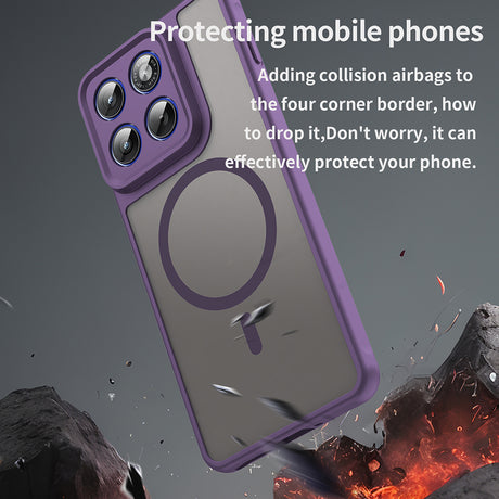 Husa de protectie Techsuit HaloFrost II MagSafe compatibil cu Motorola Edge 70, Mov