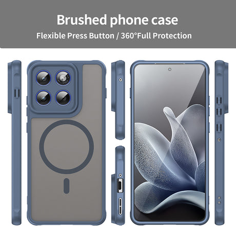 Husa de protectie Techsuit HaloFrost II MagSafe compatibil cu Motorola Edge 70, Bleumarin