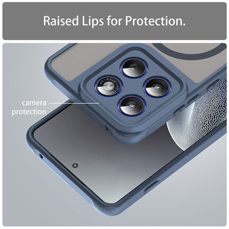 Husa de protectie Techsuit HaloFrost II MagSafe compatibil cu Motorola Edge 70, Bleumarin