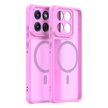 Husa de protectie Techsuit HaloFrost II MagSafe compatibil cu Motorola Edge 70, Roz