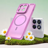 Husa de protectie Techsuit HaloFrost II MagSafe compatibil cu Motorola Edge 70, Roz