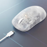 Tastatura/Mouse Havit Wireless Gaming Mouse (MS970WB Pro), 2.4GHz, 800/1600/2400/3200/6400/12000 DPI, 300mAh, Transparent White