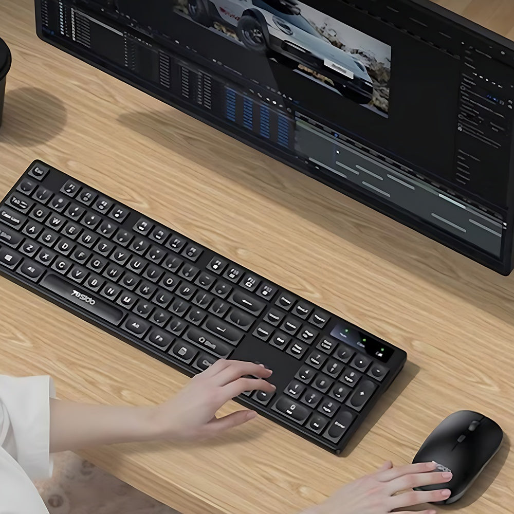 Tastatura si Mouse Yesido (KB42), 2.4GHz, 1000DPI, Negru