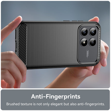 Husa de protectie Techsuit Carbon Silicone compatibil cu Xiaomi Poco F8 Pro, Negru