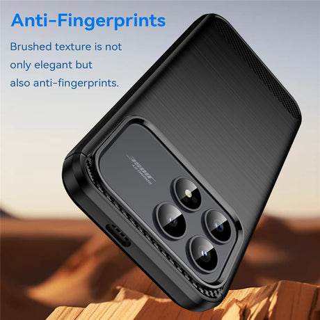 Husa de protectie Techsuit Carbon Silicone compatibil cu Xiaomi Poco F8 Pro, Negru