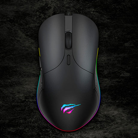 Tastatura/Mouse Havit Wired Gaming Mouse (MS1020WB), with RGB Lights, 4200DPI, Erginomic Design, USB 5V, Negru