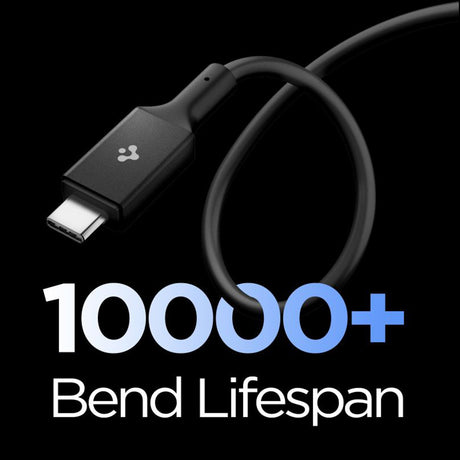 Cablu Spigen Essential EB24012CC (ACA09461), Fast Charging, Type-C, 240W, 40Gbps, E-Marker Chip, 8K, 1.2m, Negru