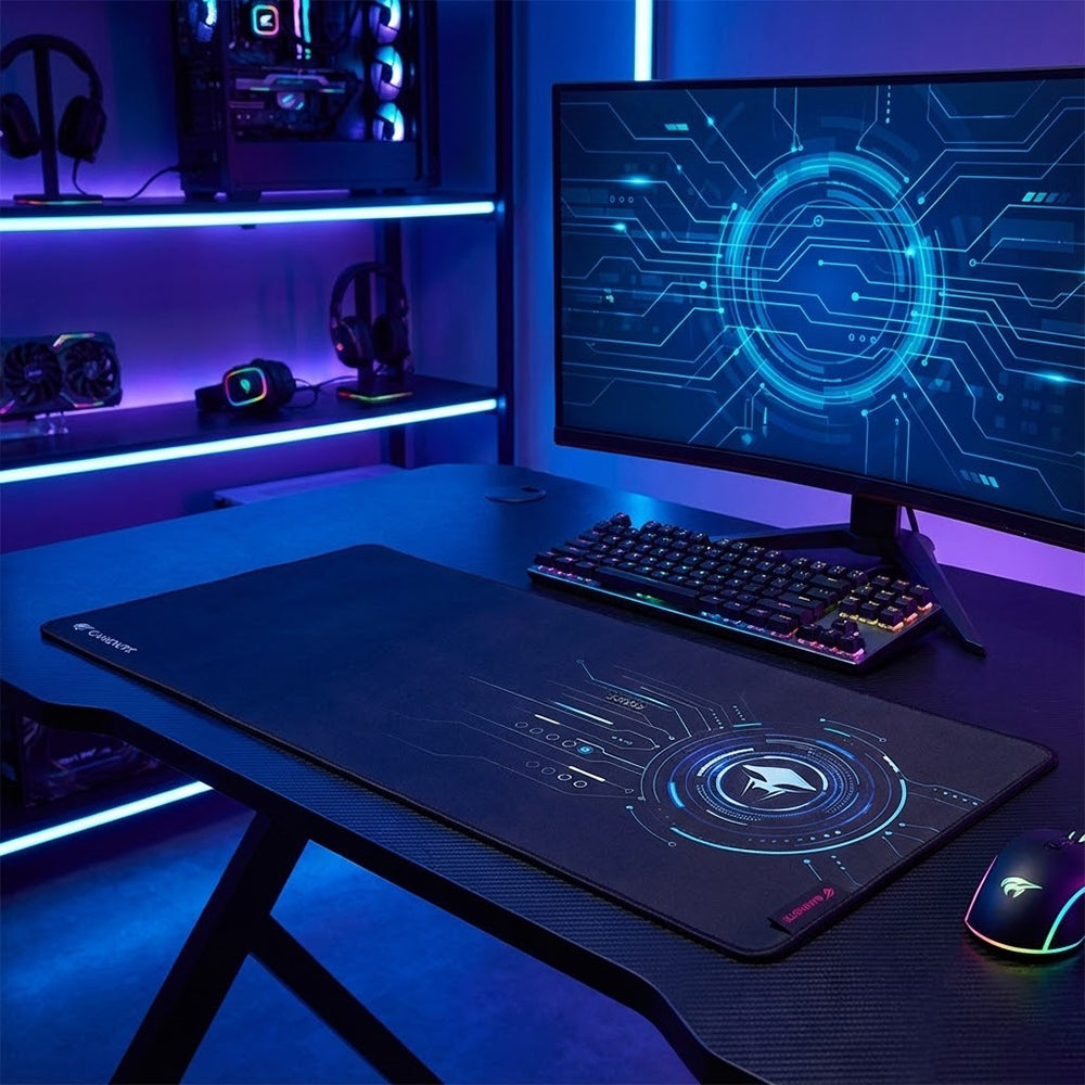 Tastatura/Mouse Havit Mouse Pad (MP849), for Gaming, Non-Slip Rubber Base, Textil, Negru / Blue